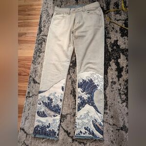 MNML Mens The Great Wave Denim 31/30